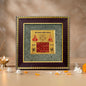 Astrotalk Vyapar Vriddhi Yantra on Raw Pyrite Frame | Pyrite Attracts Money, Yantra Boosts Growth | Increases Sales, Profits & Removes Obstacles | Vastu Items for Home & Office | 19x19x1 cm | 1 Piece