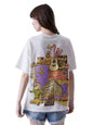 The Souled Store F.R.I.E.N.D.S: All Elements Womens Oversized Fit Graphic Printed Half Sleeve Cotton White Women Oversized T-Shi
