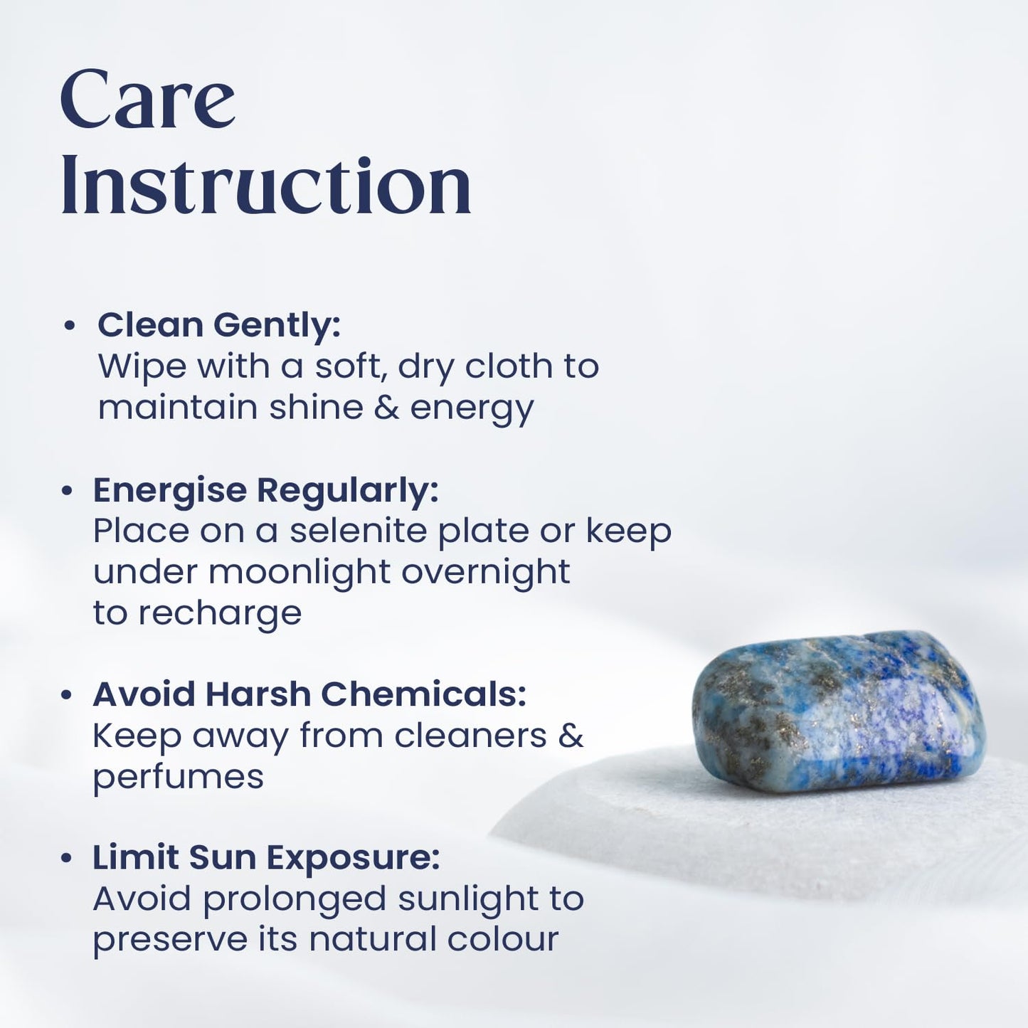 Astrotalk Lapis Lazuli Tumble | Enhances Intuition, Wisdom & Mental Clarity | Awakens Third Eye Chakra for Self-Expression, Peace & Focus | Office Table & Living Room Decor | Gift for Man & Woman