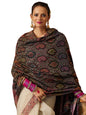 Pashmoda Women Dilruba Kaani Wool Blend Kashmiri Shawl, Stole, Scarf, Luxury Pashmina Evening Wrap (Size: 101 X 203 CM)