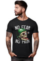 Peppyzone Mens Regular Fit T-Shirt (PZ-SkullRider132_Black