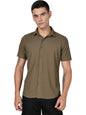 Thomas Scott Mens | Premium | Spread Collar | Slim Fit | Short Sleeves | 4 Way Stretch | Coolmax | Knitted | Casual | Shirts fo