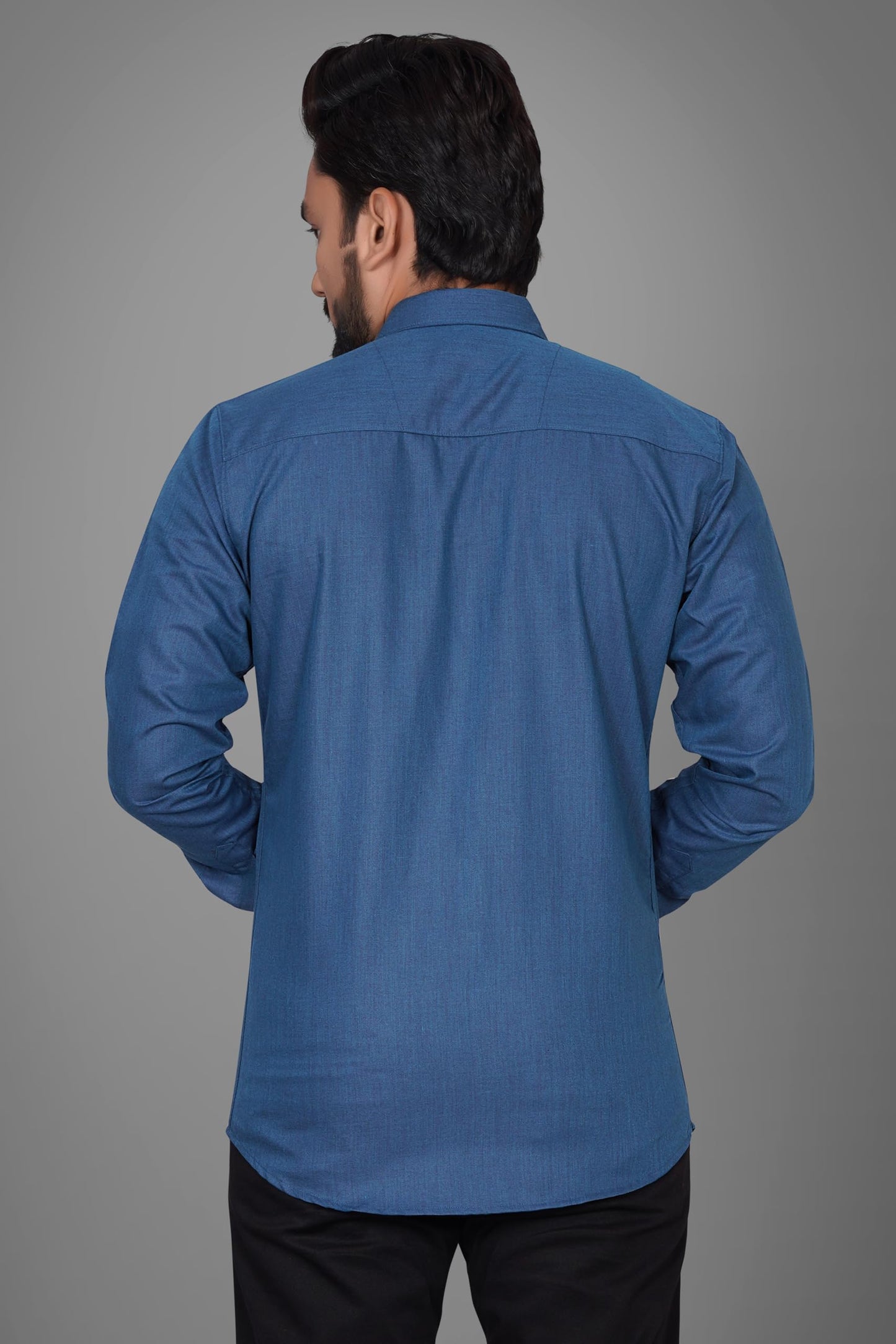 Besix Full Sleeve Blue Formal Shirt For Men Cotton Regular Fit Casual - Pure Premium Branded Shirts For Men Formal Stylish Slim