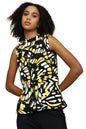 Allen Solly Women Printed Casual Polyester Sleeveless Round Neck Shrug