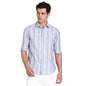 Dennis Lingo Blue MenS Slim Fit Casual Shirt