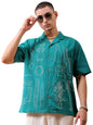 The Indian Garage Co Mens Relaxed Fit Shirt (0823-SHEMRS-03-01_Tidepool