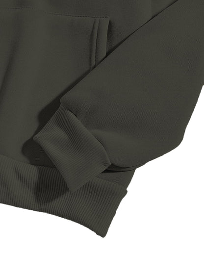 ADRO Men's Cotton Hooded Hoodie (H20-M-DBA-OL_Olive)