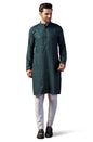 Toplot Kurta For Men || MenS Ethnic Wear Sequin Embroidered Cotton Blend Kurta Set || MenS Kurta (Men-Seq-Kurta-Set-5209-Rama-