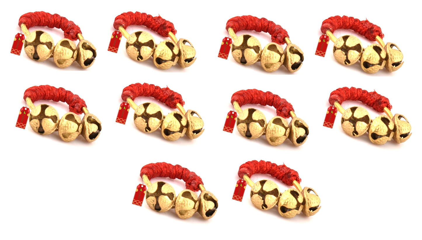 Uapan Ghungroo Kadi Fingers For Puja Aarti Hand Finger Clapping Ring Cymbals Pooja Bhajan Set Pair Musical Instrument Finger Cym