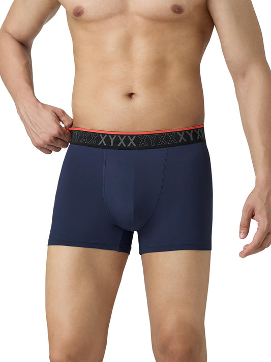 XYXX Mens Nylon Solid Trunks (Pack of 1) (XY_TB2_TRNK_Midnight Blue