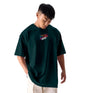 KydaMenS Oversized Cotton Round Neck Front And Back Printed Tshirt (Pack Of 1)