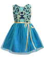 A.T.U.N. (ALL THINGS UBER NICE) Girls Embroidered Birthday Party Frock Dress