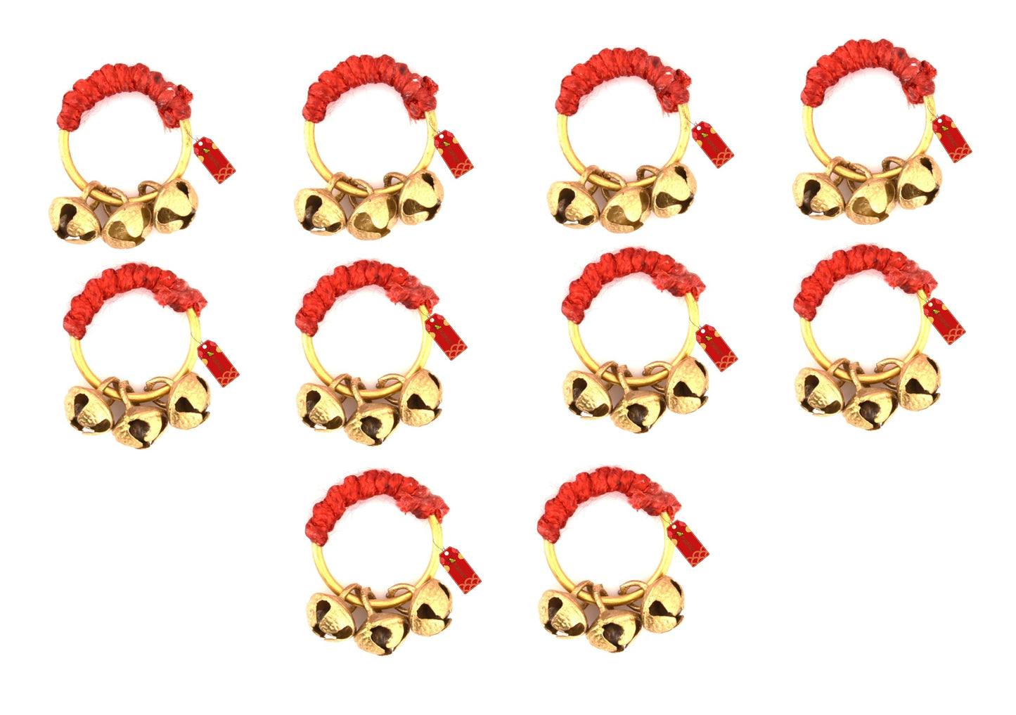 Uapan Ghungroo Kadi Fingers For Puja Aarti Hand Finger Clapping Ring Cymbals Pooja Bhajan Set Pair Musical Instrument Finger Cym