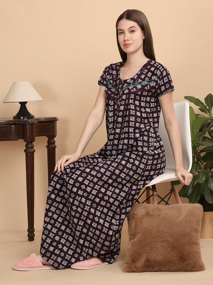 Sweet Dreams Women Printed Night Dress
