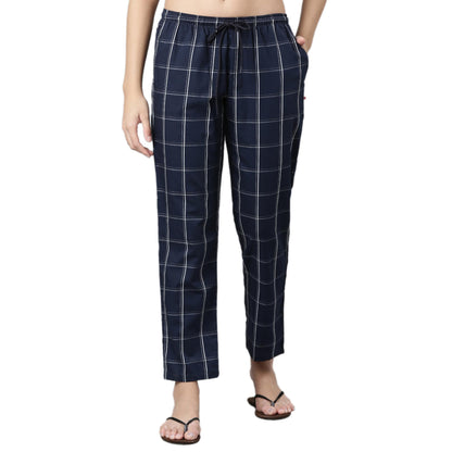 Enamor E4A5 Mid-Rise Straight Leg Pant for Women with Side Pockets