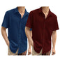 I Enterprise MenS Regular Fit Solid Soft Touch Cotton Casual Shirt Design With Spread Collar & Half Sleeve (Pack Of 2) Color_Bl