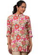 Libas WomenS Printed A-Line Kurtis (37075_Cream