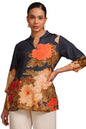 Soch Womens Botanical Regular Fit Tunic (FWS5TU30264_Charcoal