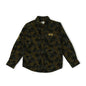 Pepe Jeans BoyS Camouflage Regular Fit Shirt (Pb302334_Olive 6)