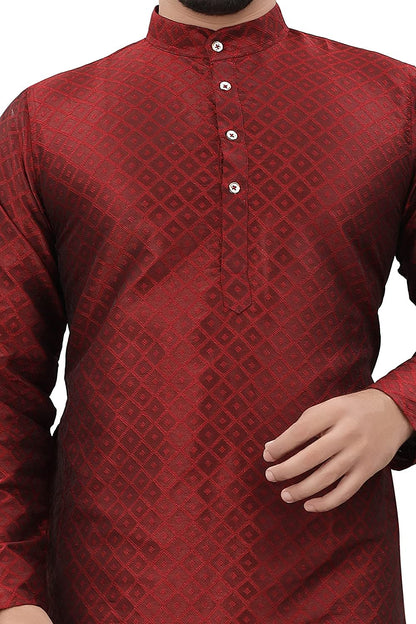 Baghadbillo Mens Cotton Blend Kurta With Mandarin Collar Neck Botton Down Full Sleeves Straight Lenght And Two Side Pockets | Ku
