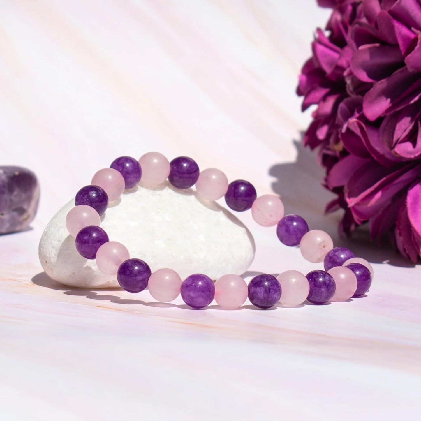 Astrotalk Love & Healing Bracelet | Rose Quartz for Love & Emotional Balance | Certified Astrology Bracelet for Women & Men | Valentine Gift For Girlfriend