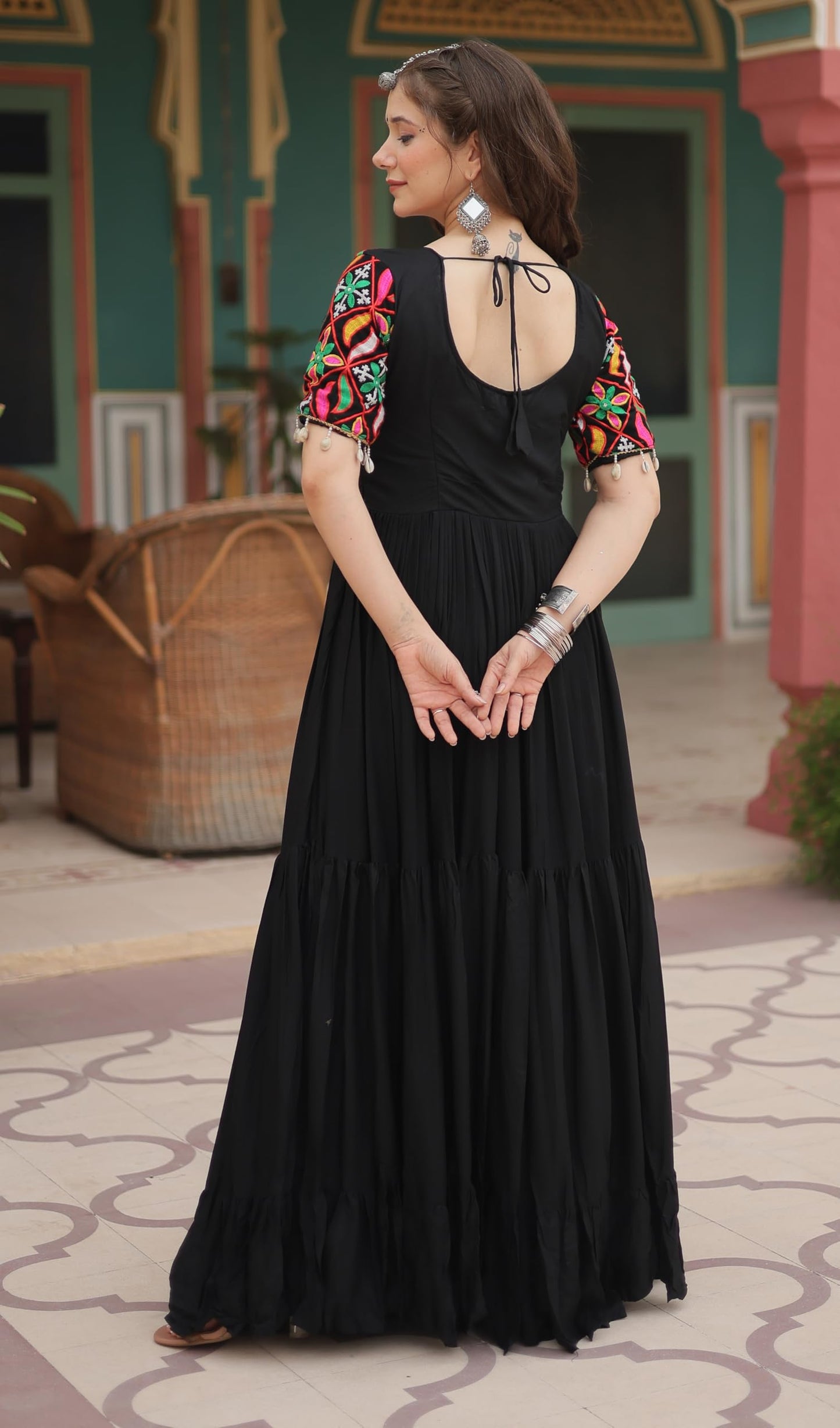 Wedani Georgette Anrakali Kurta Set for Women