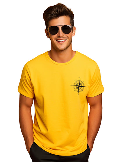 ADRO Tshirt for Men | Printed T Shirt for Men | 100% Cotton Tshirt | Graphic Printed T-Shirt | Chest Printed Tshirt | Unisex Tsh