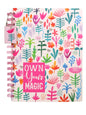DOODLE B5 Hardcover Wiro/Spiral Notebook for Note Taking with Theme Based Dangler | 160 Undated Ruled Pages | 80gsm Acid Free Pa