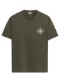 ADRO Mens Solid Regular Fit T-Shirt (RN24-STICK-COMP-OL_Olive