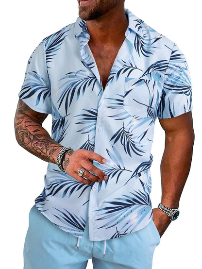 Shasmi Solid Regular Fit Fancy Casual Shirt for Men_Sky Blue