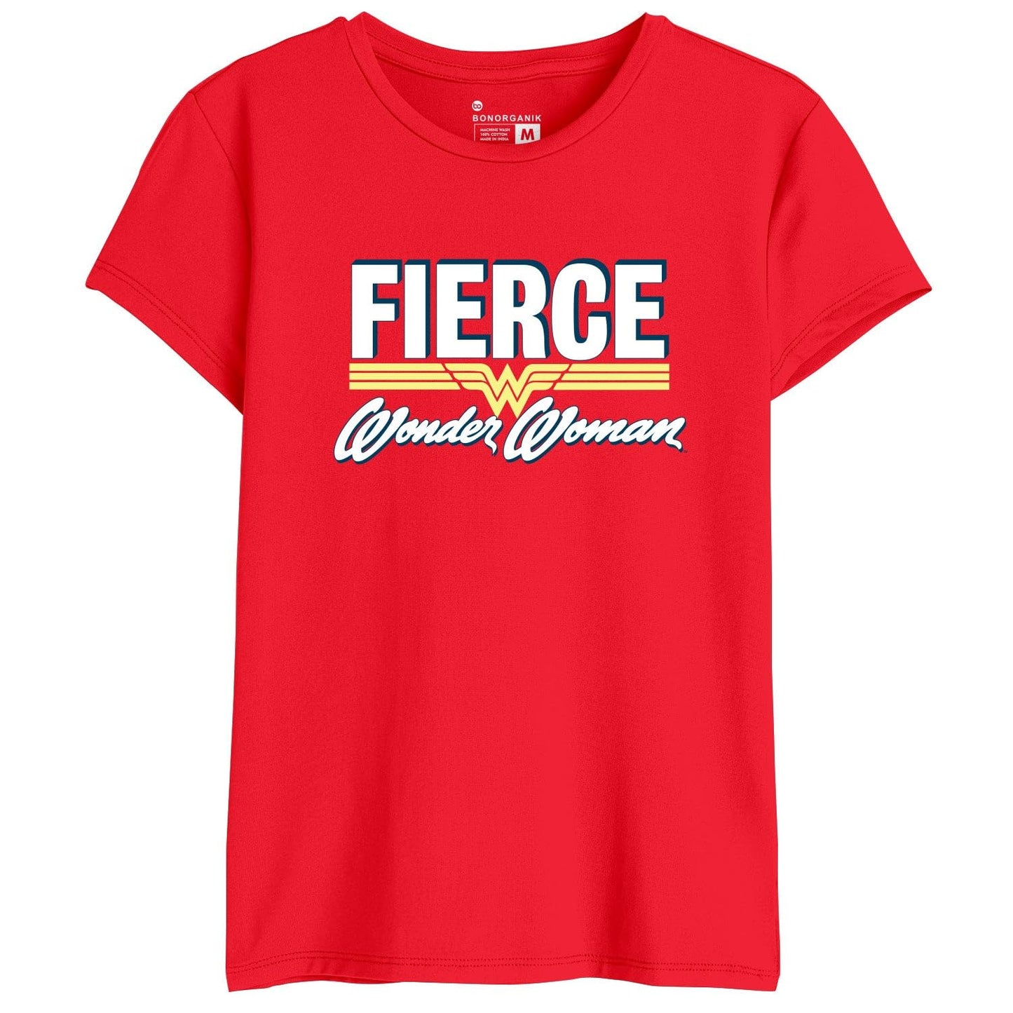Bon Organik Womens Regular Fit T-Shirt (BON11511_Red