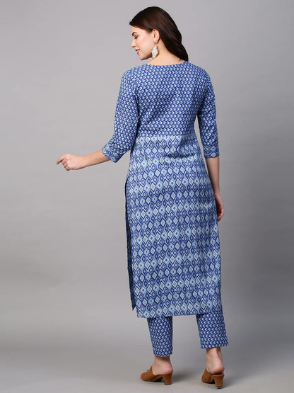 ANNI DESIGNER Women's Cotton Blend Kurta Sets And Pant