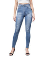 Miss Chase WomenS Skinny High Rise Clean Look Stretchable Denim Jeans (Mcss21Den99-38-318-36, Charlotte Blue, 36)