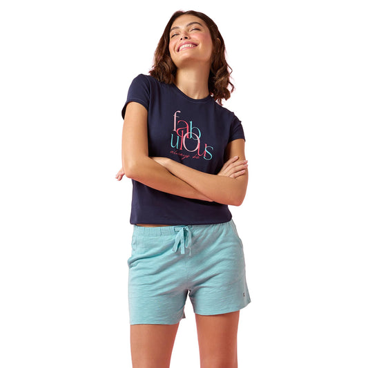 Enamor Womens Boxer Shorts (E062_Marine Blue