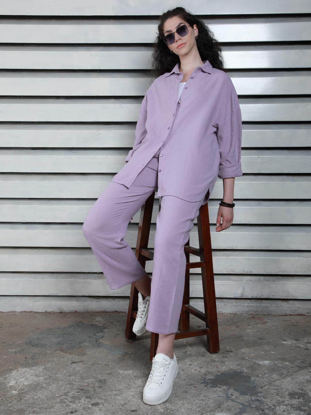 High Star Women'S Cotton Shirt Maxi Dress (Hswcss2403_Grey
