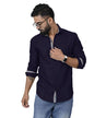 Pinkmint Mens Long Sleeve Button Down Shirt for Men Collared Casual Formal Soild Shirt