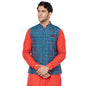 Fabindia Men Silk Ikat Nehru Jacket Cotton_Xs