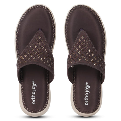 Ortho Joy Doctor Fancy Slipper For Women || Orthopedic WomenS Fancy Sandal For Women