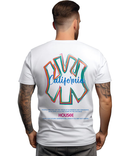 Peppyzone Mens Regular Fit T-Shirt (RT-Trendy-42_White