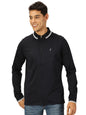 Thomas Scott Full Sleeve Spread Collar Solid Color Jacket with Ribbed On Sleeve for Men Navy