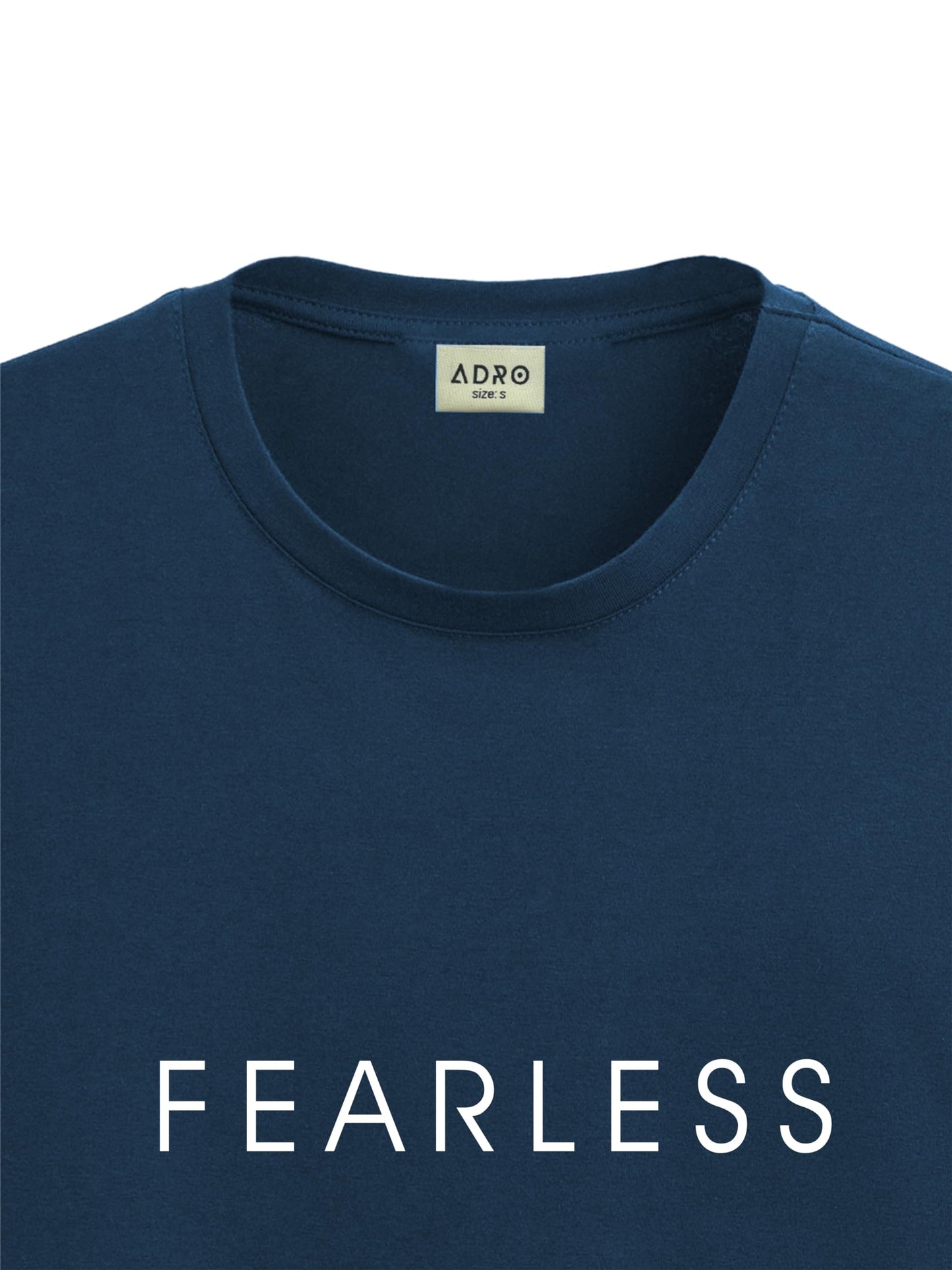 ADRO Men's Solid Regular Fit T-Shirt (RN24-FRL-SB_Teal