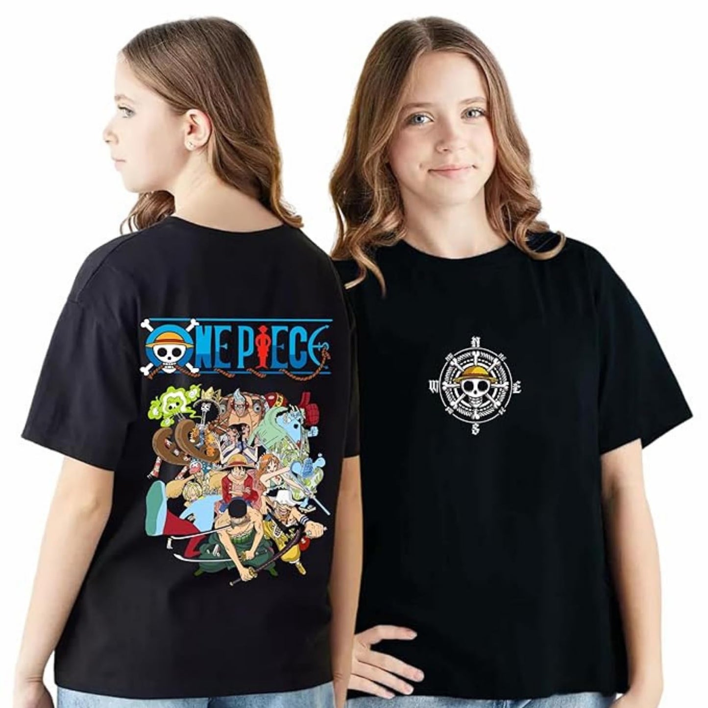 Uniplanet Store GirlS Cotton T Shirt With Round Neck Half Sleeves Cartoon Theme Graphic Prints Standard Length And Regular Fit