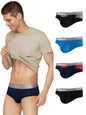 XYXX Mens Underwear Illuminati IntelliSoft Antimicrobial Micro Modal Brief Pack of 5 (Black ; Brilliant Blue ; Black Iris ; Bla