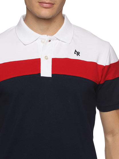 ADRO Premium Polo T-Shirt for Men (PN23-S5-WHRDNB-WH_White)