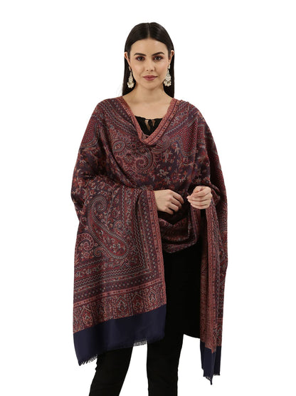Pashmoda Women Aaraish Kashmiri Royal Paisley Design Jamawar Shawl (Size: 101 X 203 Cms)