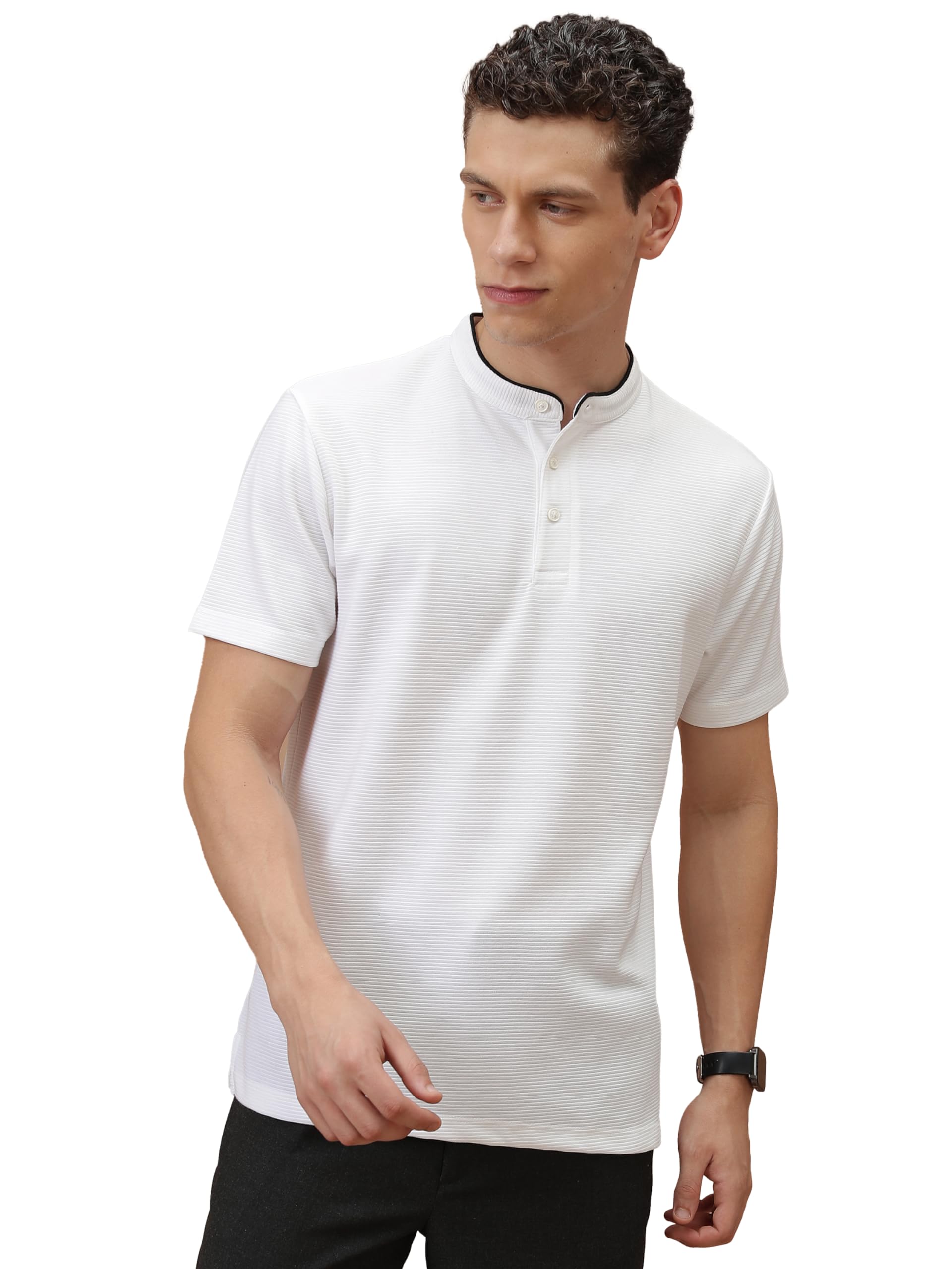 Ketch Men Relaxed Fit White T-Shirt