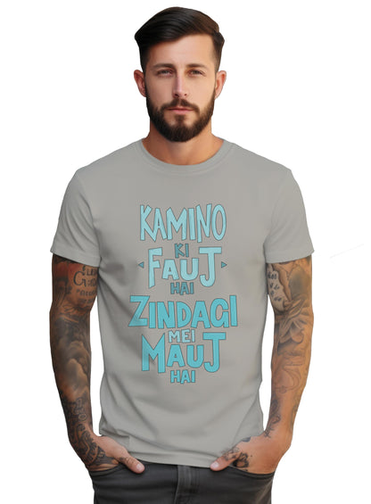 Peppyzone Mens Regular Fit T-Shirt (RT-Trendy 56-60_Grey4
