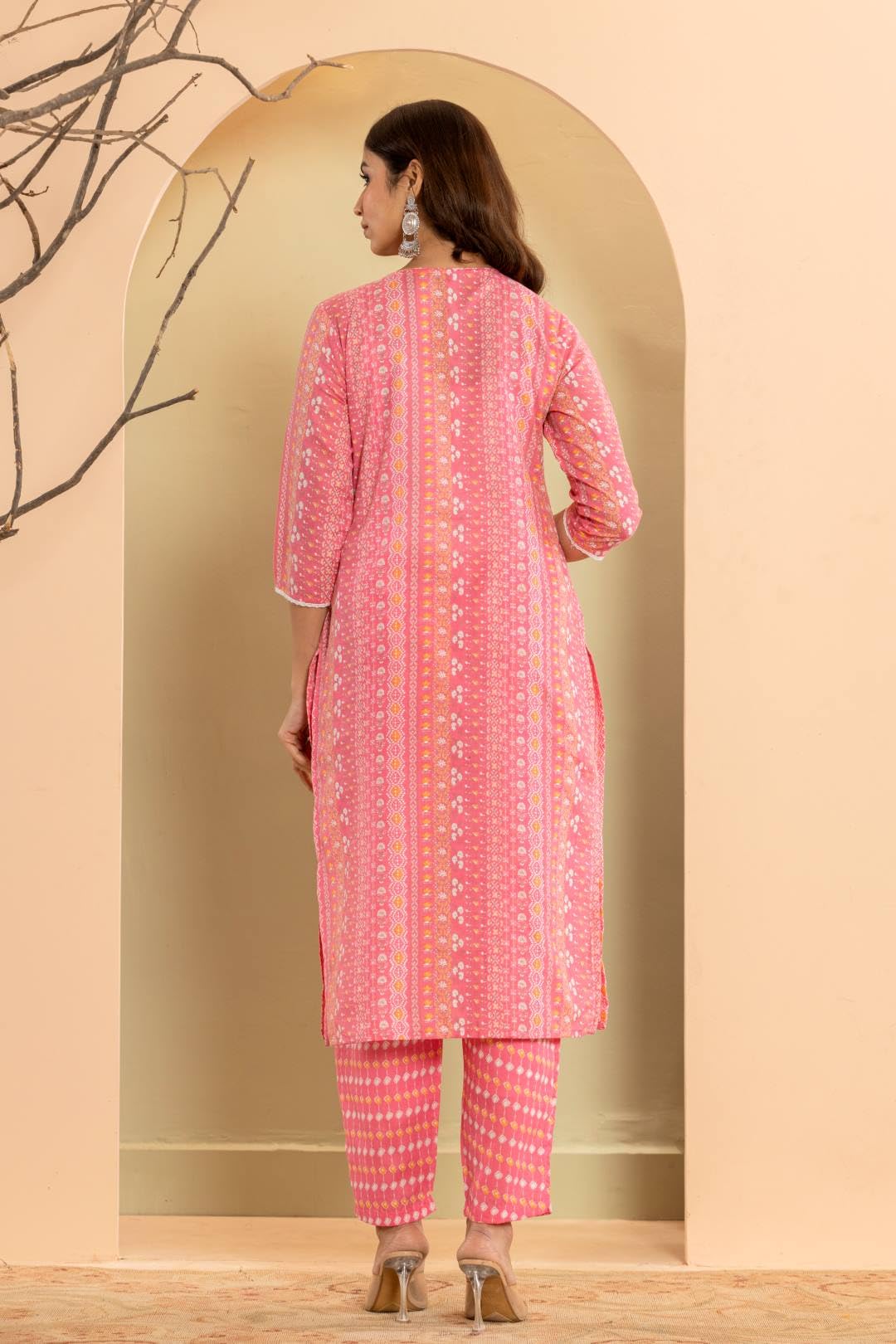 Varanga WomenS Crepe Solid Straight Kurta Bottom Set