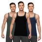 XYXX Mens Super Combed Cotton Square Neck Knitted Vest - High Moisture Absorbing Innerwear for Men with Anti-Bacterial Silver F