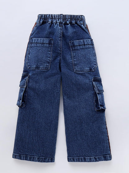 Naughty Ninos GirlS Loose Casual Pants (Nn00055Pnt_Dark Blue